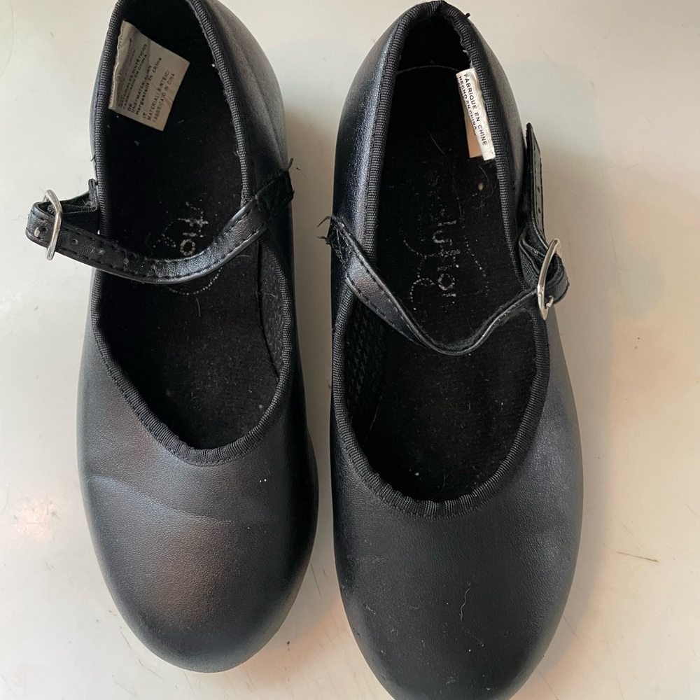 Black tap shoes